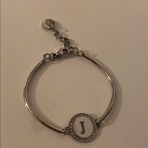 J initial bracelet